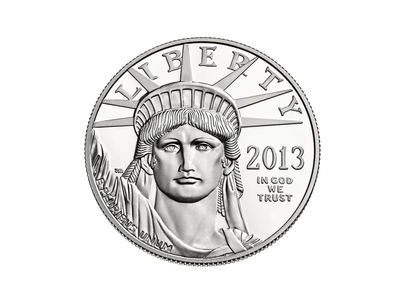 Echte Platinmünze American Eagle