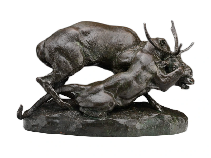 Bronzeskulptur von Antoine-Louis Barye